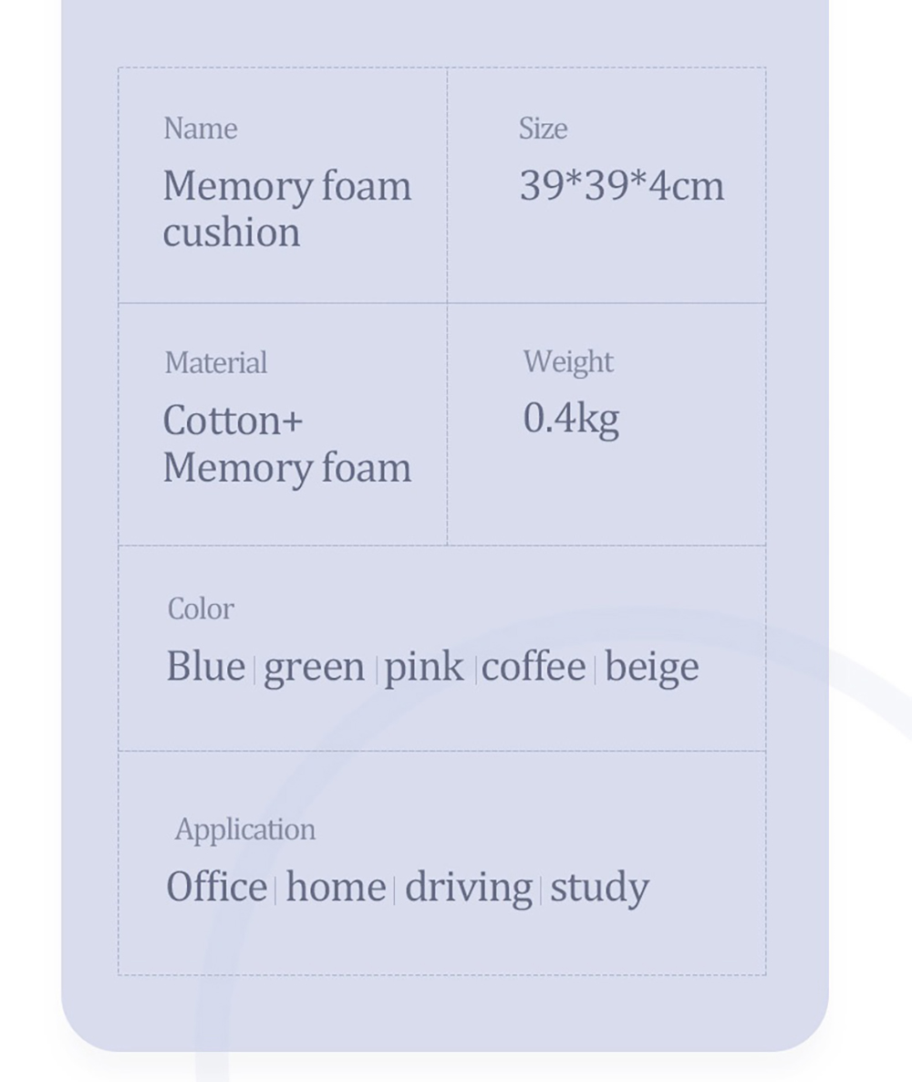 Premium Memory Foam Cushion-12